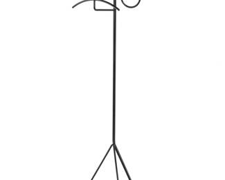 202 Muriel Coleman (1917-2003) A Modern sculptural coat rack, mid-20th century Designed 1952 Unmarked The simple enameled steel tripod standard issuing a circle, arc, and tangent 69.25" H x 20" W x 18.5" D Estimate: $1,000 - $1,500