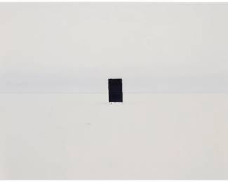 229 Scott Peterman (b. 1968) Black ice fishing shack, from the "Ice Fishing Shacks" series Chromogenic print on Kodak Professional paper From the edition of unknown size and date Unsigned Sheet: 30.125" H x 40.125" W Estimate: $300 - $500