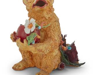 43 George Alexander (b. 1940) Monkey with pomegranate Glazed ceramic Unmarked 12" H x 11.5" W x 9.5" D Estimate: $200 - $400