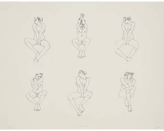 184 Robert Graham (1938-2008) Untitled (female nude - white background), 1997 Screenprint on paper Edition: 19/42, printed in 2004 Signed, dated, and numbered in pencil along the lower margin edge: R. Graham / 04; Self Help Graphics, Los Angeles, CA, prntr., with their blindstamp lower left Sheet: 20" H x 26" W Estimate: $300 - $500