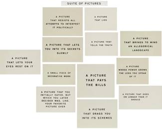 402 Skylar Fein (b. 1968) "Suite of Pictures," 2019 Acrylic and plaster on 13 wood panels of various sizes (a complete suite) Thirteen works:  Twelve signed and dated in ink verso: Skylar Fein / 2019; one inscribed in ink on the verso "suite"  13 pieces Overall, approx.: 57" H x 64" W; Largest panel: 13" H x 14" W; Smallest panel: 12.125" H x 1.25" W Estimate: $400 - $600