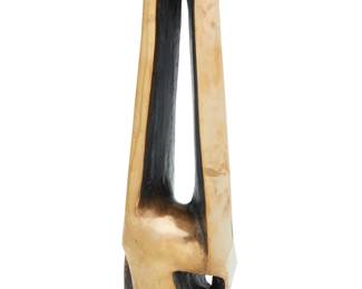 326 Noemi Schindler (1919-1991) Geometric abstraction Polished and patinated bronze Edition: 6/10 Signed with artist's Hebrew initials in the casting; with incised edition 28.625" H x 8.75" W x 9.25" D Estimate: $500 - $800
