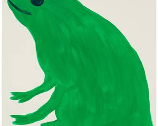 351 David Shrigley (b. 1968) "Be Yourself Just Be Yourself," 2023 Screenprint in colors with varnish overlay on Somerset Satin Tub sized 410 gsm paper Edition: 30/125 Signed with initials, dated, and numbered in pencil, verso: DS 2023; Galleri Nicolai Wallner, Copenhagen, Denmark, pub. Image: 29" H x 21.5" W(irreg.); Sheet: 30" H x 22" W Estimate: $1,000 - $1,500