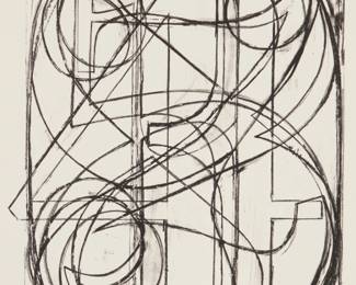 243 After Jasper Johns (b. 1930) "0 Through 9," 1960 Offset lithograph on Arches Cover paper without watermark From an intended edition of 300, however the full edition was not completed, printed 1975 Unsigned; marked with a "TE" logo as part of the image at lower left (to indicate, according to ULAE, that this is a reproduction of one of their original graphic works, of this same name, made by Johns in 1960); text and copyright information printed on the verso of the sheet explains the production of this facsimile; Universal Limited Art Editions, Inc., Bayshore, NY, pub. Image: 16.5" H x 12.75" W; Sheet: 22.625" H x 17.75" W Estimate: $400 - $600