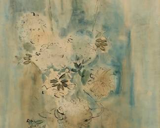 36 George Constant (1892-1978) Floral still life Watercolor on paper Signed lower right: G Constant Sight: 29.5" H x 20" W Estimate: $500 - $700