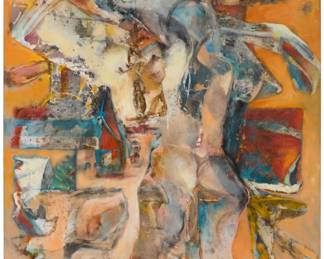 258 Sam "Kirson" Kirszencwajg (1936-2008) Neo-expressionist figural abstract, 2000 Oil on canvas Signed and dated lower right: Kirszencwajg 2000 60" H x 48" W Estimate: $700 - $1,000