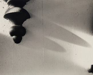 176 Aaron Siskind (1903-1991) "Return to Tabernacle City," 1946 Gelatin silver print on paper From the edition of unknown size Signed, titled, and dated in pencil, verso, according to the gallery label affixed to the frame's backing board Sight: 6.75" H x 9" W Estimate: $600 - $800