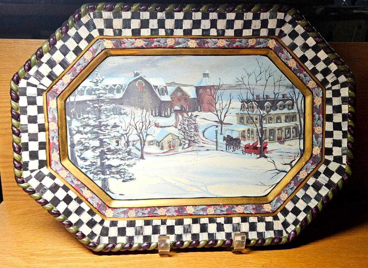 MacKenzie-Childs Platter 1980s