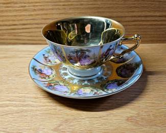  Bavarian Fragonard Love Story Tea Cup & Saucer