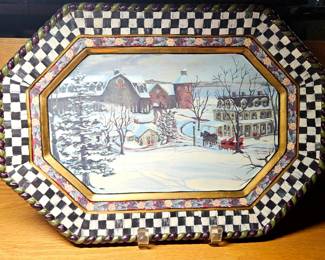 MacKenzie-Childs Platter 1980s