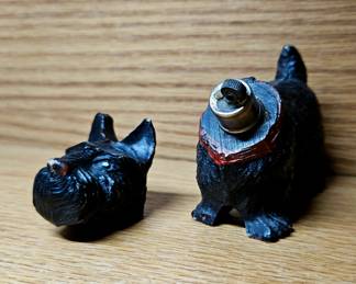 Vintage Scotty Dog Lighter with Removable Head