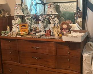 MCM mirrored dresser