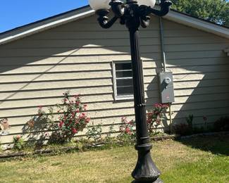 Huge outdoor yard light, will need to be disconnected 