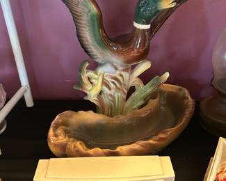 Duck TV planter 