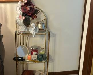 Glass/metal shelf