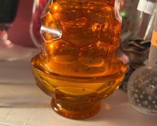 Rare Viking Persimmon Homeycomb fairy lamp