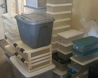 Lots of storage totes