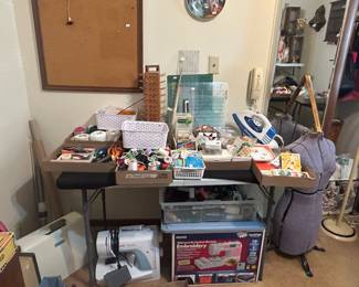 Room full of sewing misc