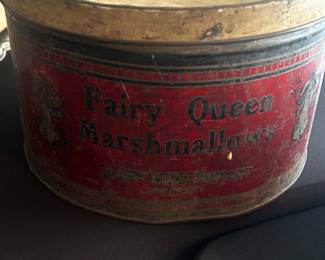 Antique marshmallow tin