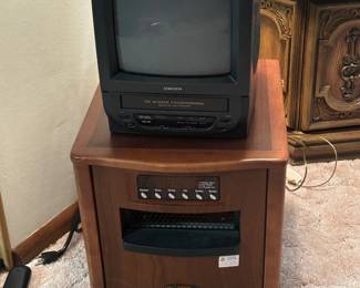 TV/VCR combo and space heater