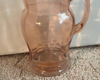 Lots of pink depression glass