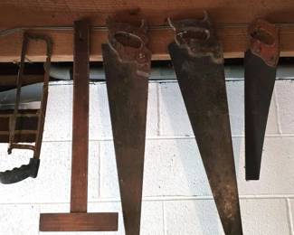 Vintage hand saws
