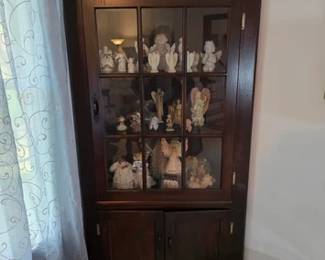 Vintage mahogany corner cabinet
