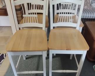 Set of four bar stools