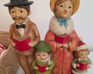 Vintage ceramic Christmas carolers
