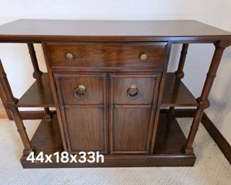 MCM faux bamboo server sideboard