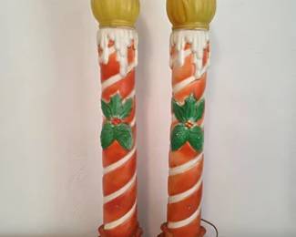 Poloron blow mold Christmas candles