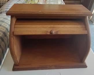 Vintage wood bread box