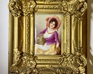 Antique Italian Porcelain Tile. 