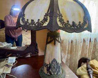 Large Bradley & Hubbard Table Lamp, no wiring. 