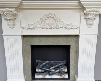 Fireplace Surround with Electric Log