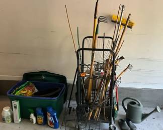 Garden Tools, Equipment, And Organizer