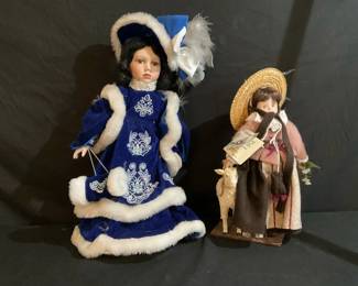Victorian Style  Silhouette Dolls