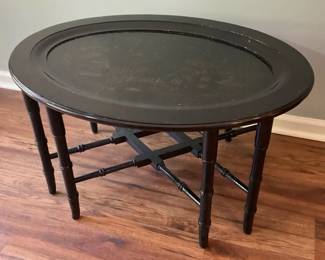 Ethan Allen Black Lacquer Coffee Table