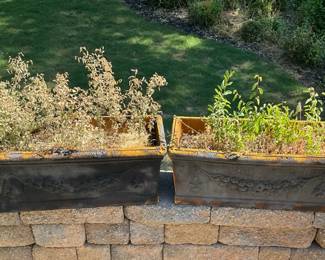Matching Plaster Planters
