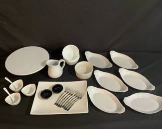 White Dishes for Entertaining