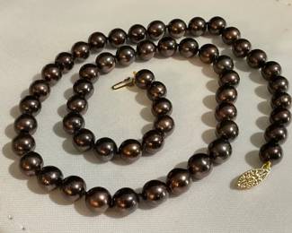 14K Strung Pearl Necklace