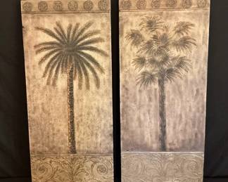 Bombay Outlet Hanging Palm Plaques
