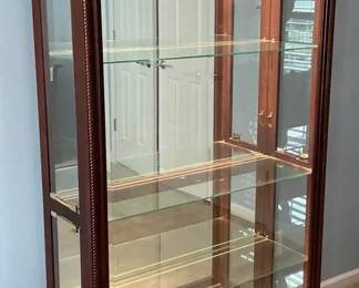 Pulaski Cherry Wood Curio Cabinet
