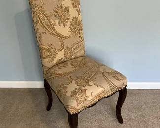 Floral Upholstered Parlor Chair
