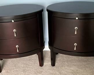 Shermag Style Mahogany Night Stands