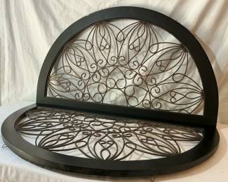 Metal  Wood Medallion Wall Decor