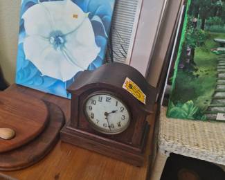 Clock, End Table, Art, Art Book