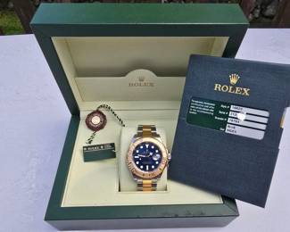 Vintage Authentic Yacht-Master Rolex With 18k Yellow Gold And Stainless Steel Lot #: 15