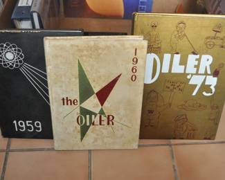 Oiler Yearbooks 1959,1960 and 1973