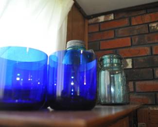 Blue Glassware 